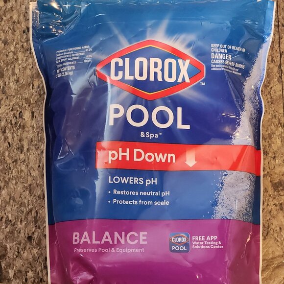 CLOROX Pool &Spa pH Up / Down - 5 lb bags Lot of 2 - Picture 5 of 6
